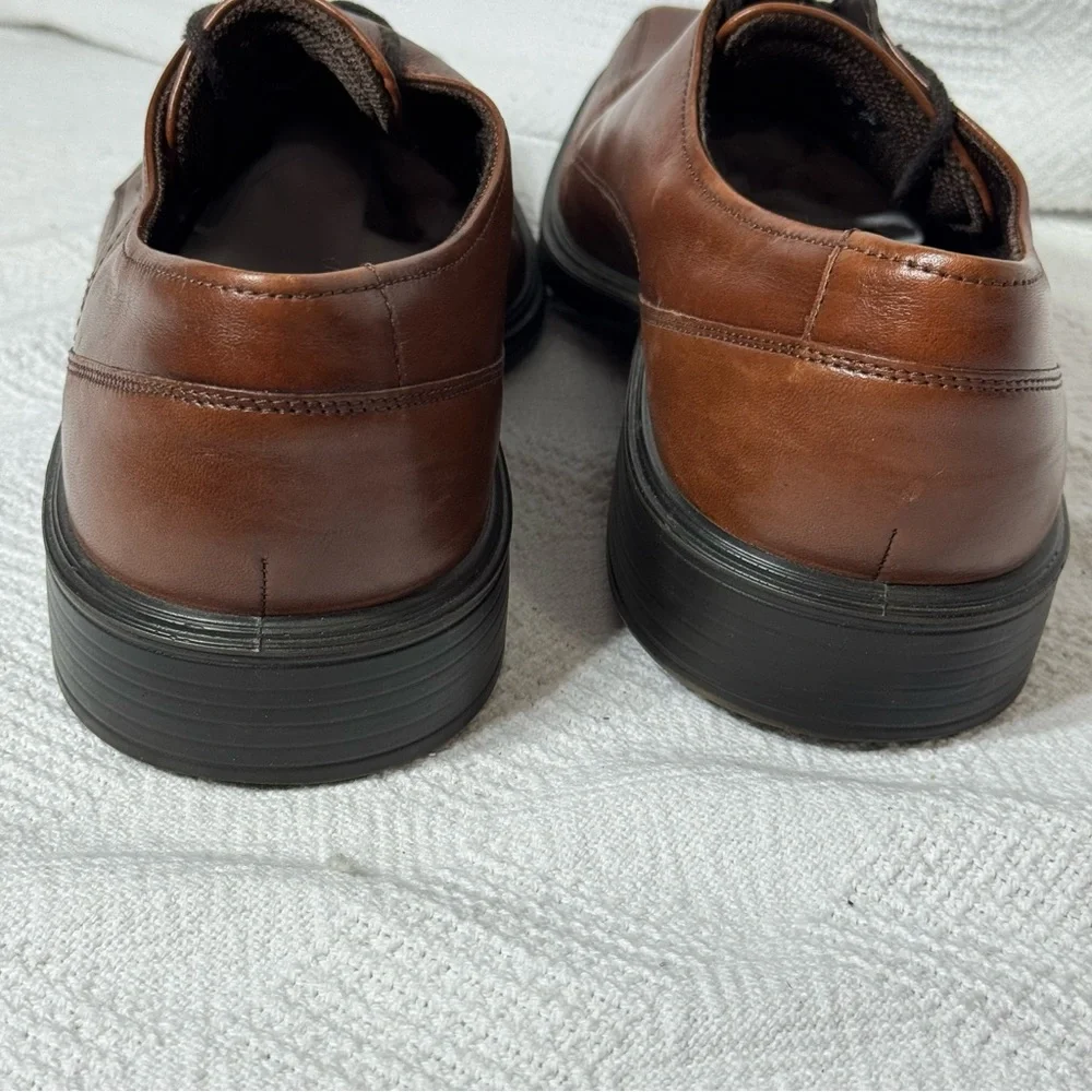 Ecco Men Johannesburg Oxford Perforated Bike Toe Shoe Mink‎ Brown Size 43..9/9.5